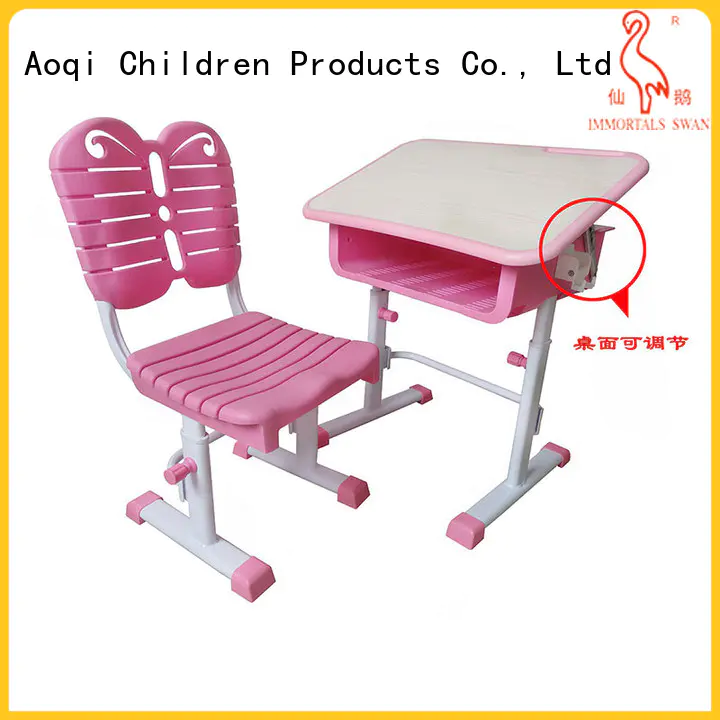 Aoqi preschool study table and chair for students factory for household