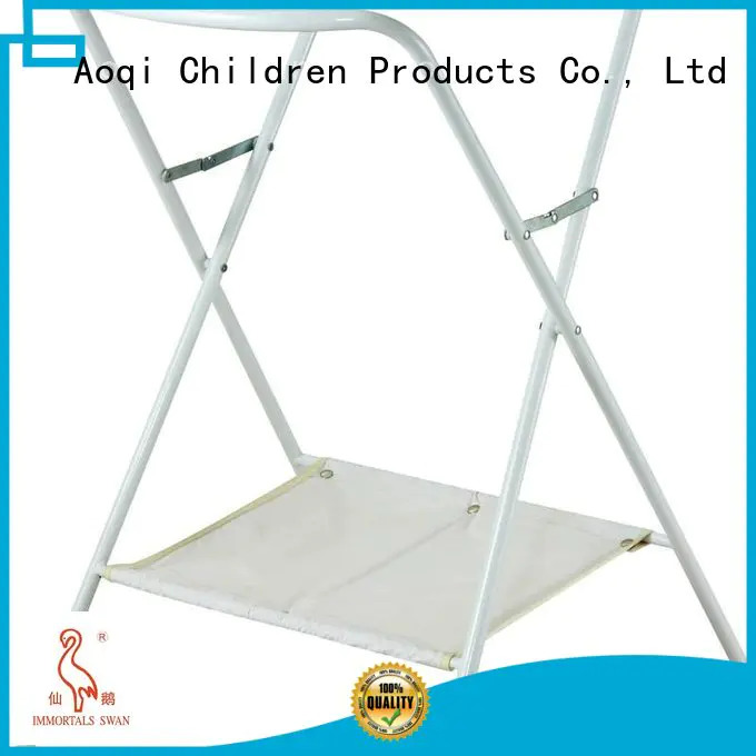 Aoqi Brand standing foldable metal folding baby bath stand stable