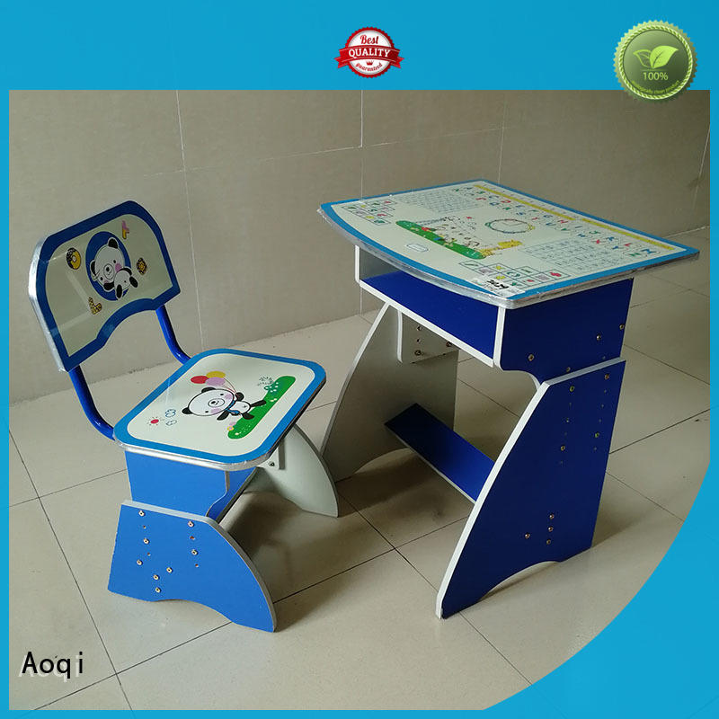 Aoqi sturdy study table with chair for child factory for study