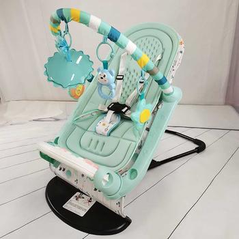 Customized 2 in 1 baby bouncer chair with music board and toys From China